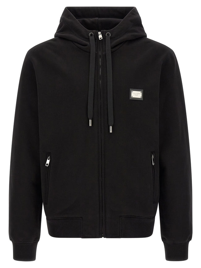 Dolce & Gabbana Schwarzer Baumwoll-Sweatshirt