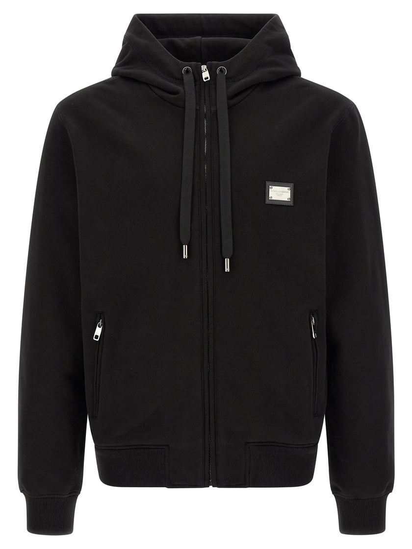 Dolce & Gabbana Schwarzer Baumwoll-Sweatshirt