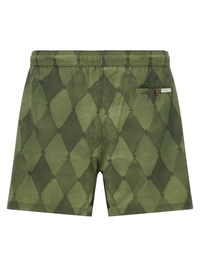 Ballantyne Bicolor Polyester Swim Shorts