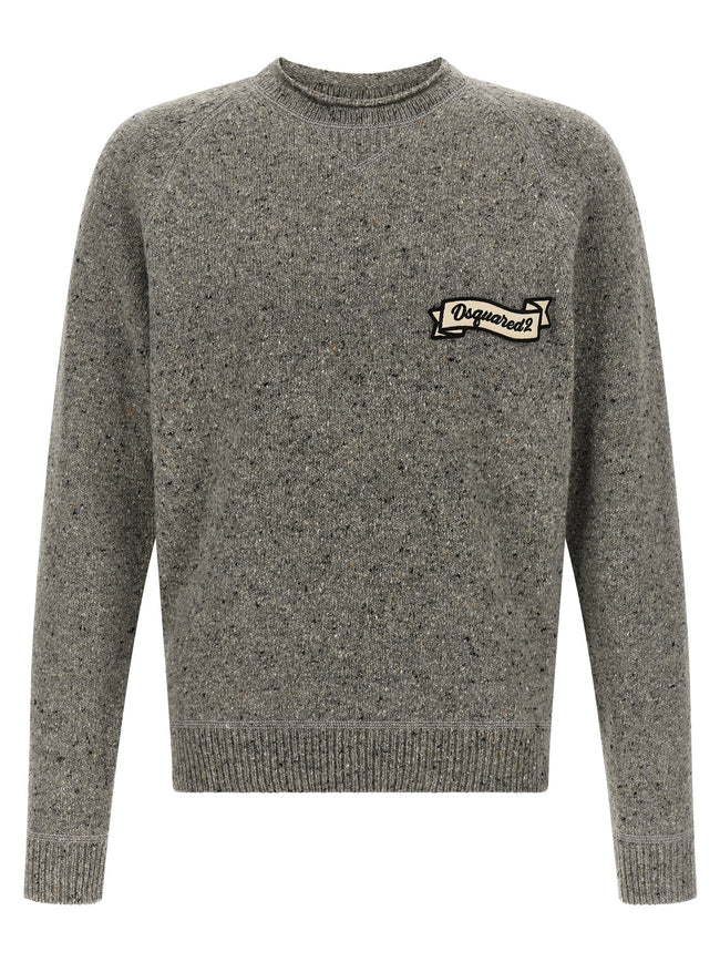 Dsquared² Grauer Wollcardigan