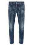 Dsquared² Blaue Baumwolljeans im Relaxed Fit