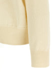 Jil Sander Weiße Wollstrickjacke