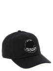 Moncler Schwarze Baumwollkappe (Baseball Cap)