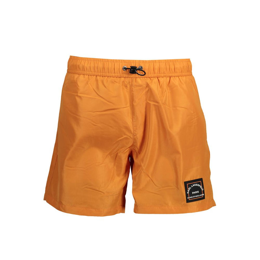 Karl Lagerfeld Arancione Polyester Badeshorts für Herren
