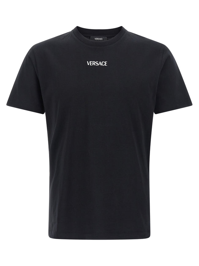 Versace Schwarzes Baumwoll-T-Shirt