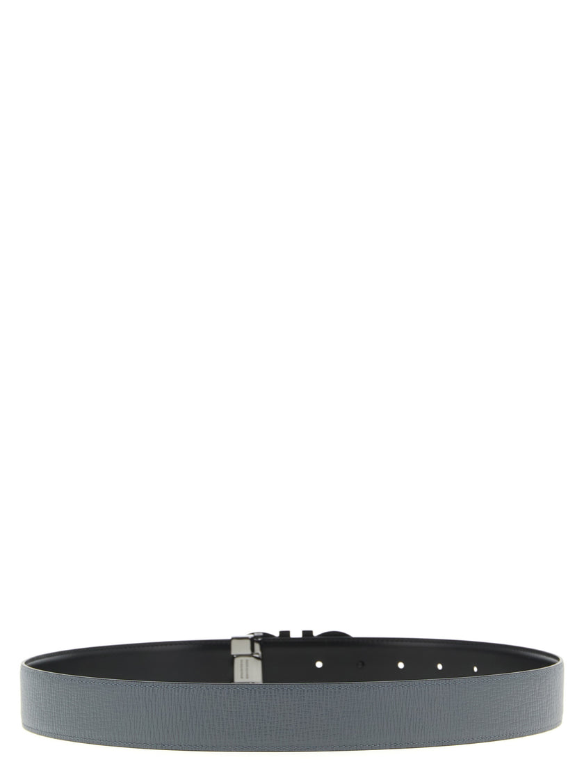 Ferragamo Grauer Kalbsleder Gürtel Regular