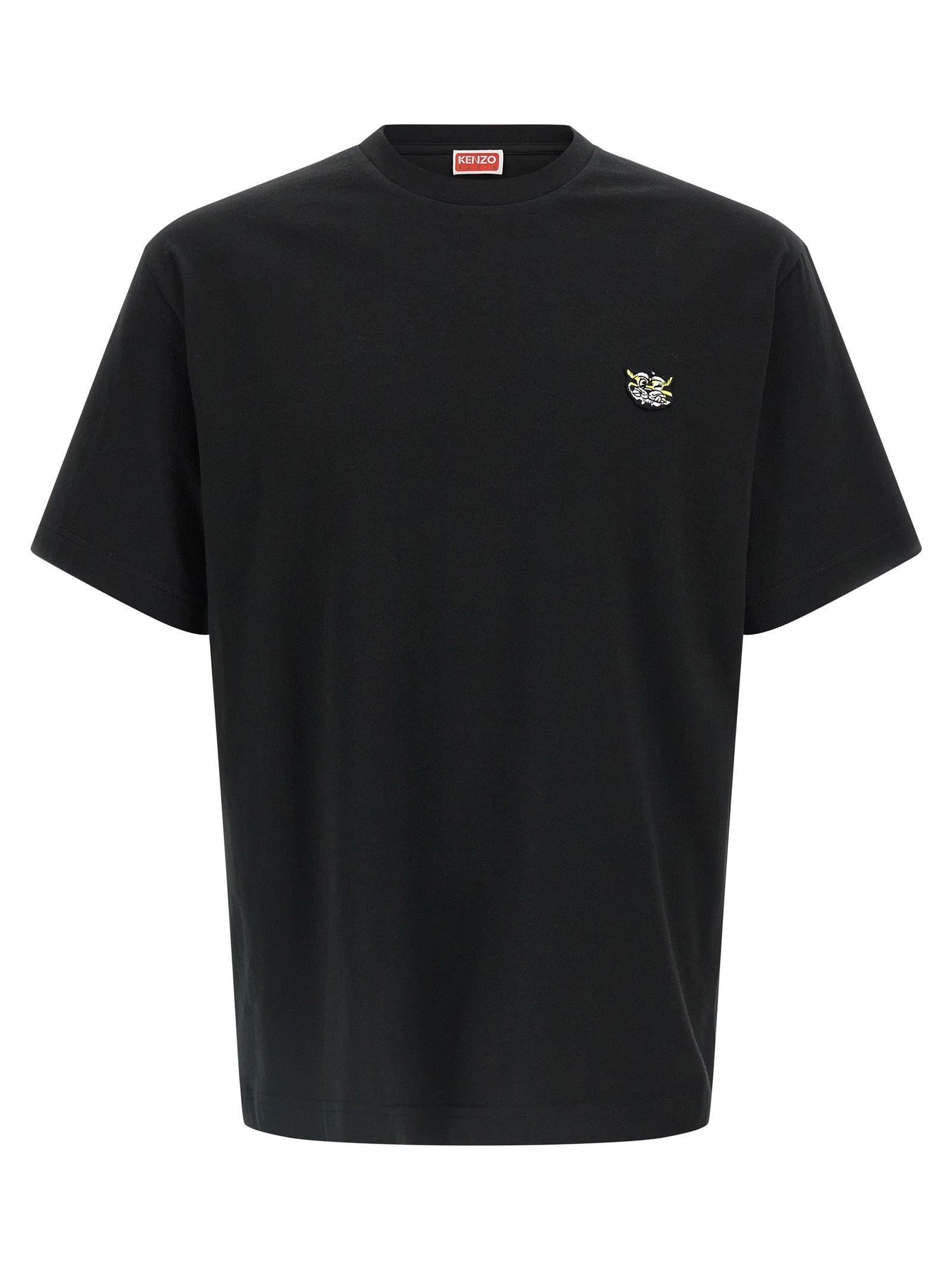 Kenzo Schwarzes Baumwoll-T-Shirt