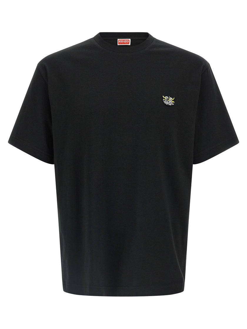 Kenzo Schwarzes Baumwoll-T-Shirt