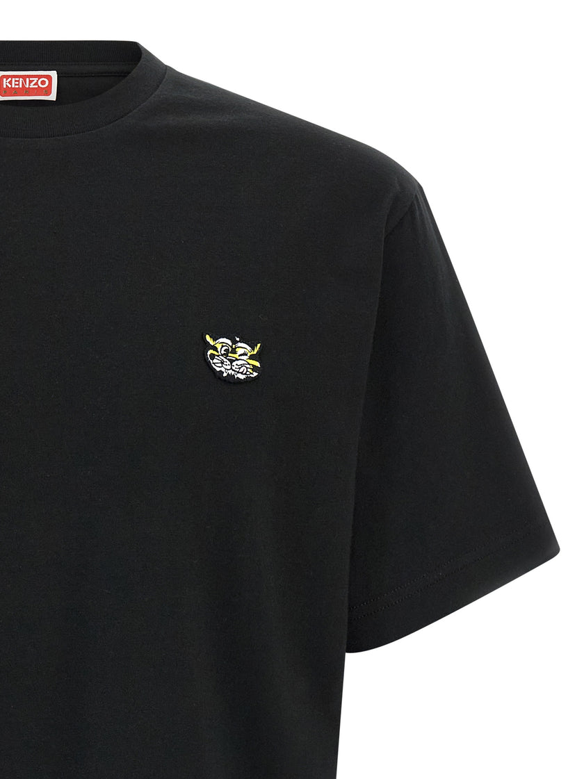 Kenzo Schwarzes Baumwoll-T-Shirt