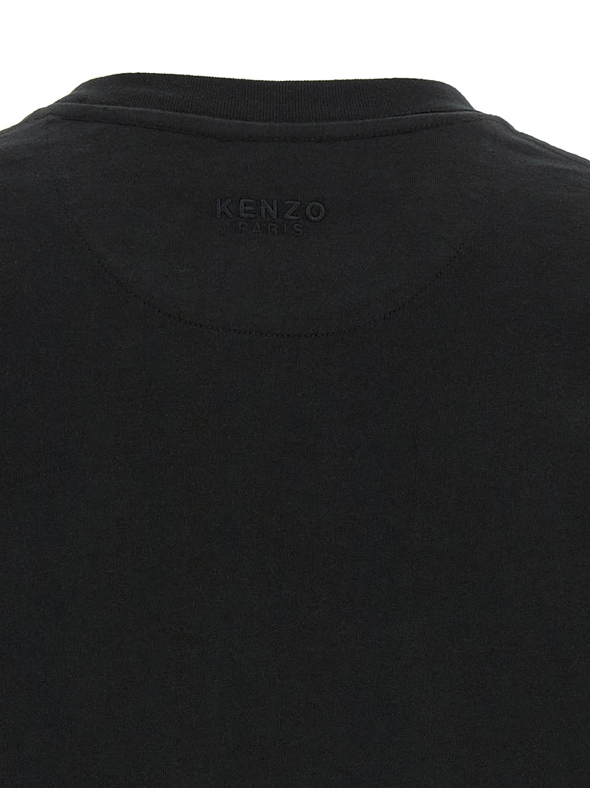 Kenzo Schwarzes Baumwoll-T-Shirt