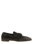 Brunello Cucinelli Graue Kalbsleder-Slipper