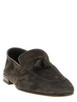 Brunello Cucinelli Graue Kalbsleder-Slipper
