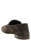 Brunello Cucinelli Graue Kalbsleder-Slipper