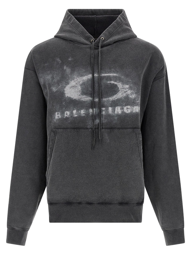 Balenciaga Zweifarbiger Baumwollpullover