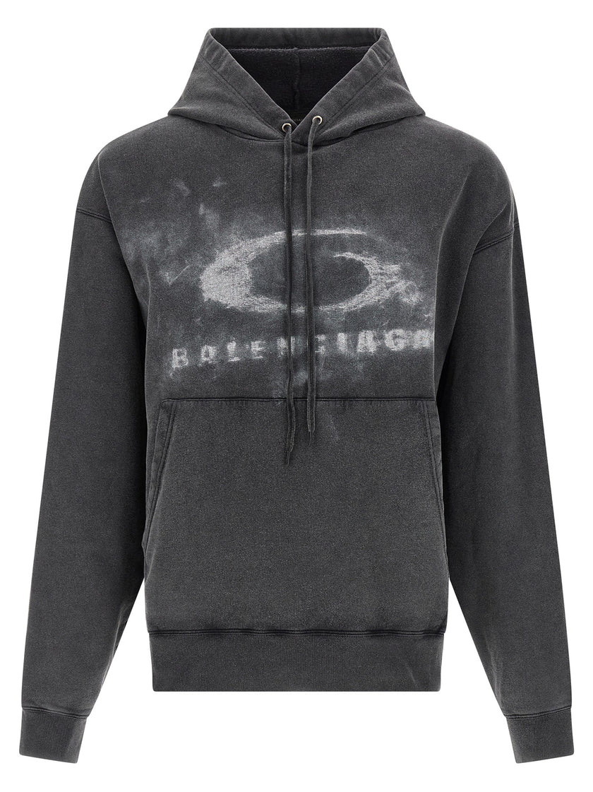 Balenciaga Zweifarbiger Baumwollpullover