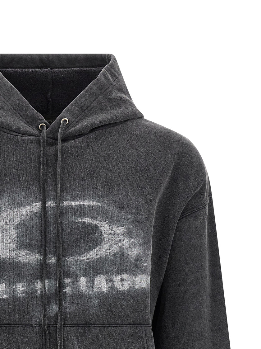 Balenciaga Zweifarbiger Baumwollpullover