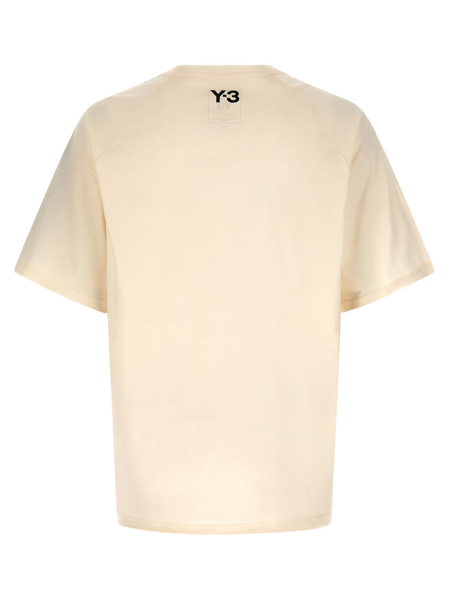 Y-3 Weißes Baumwoll-T-Shirt