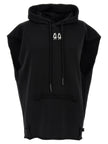 44 Label Group Schwarzer Baumwoll-Sweatshirt