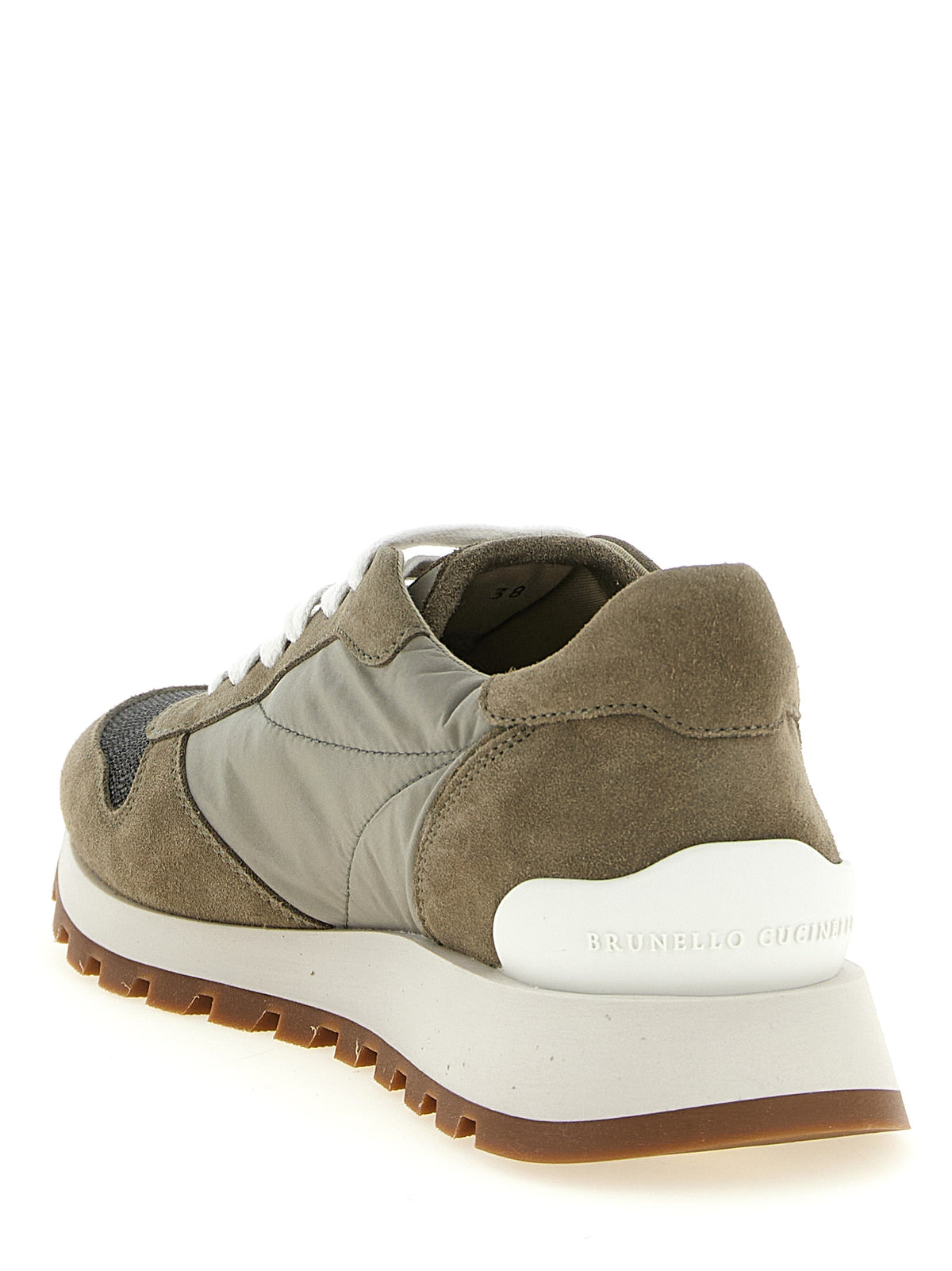 Brunello Cucinelli two-tone polyester athletic sneakers