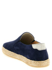 Brunello Cucinelli Espadrilles aus blauem Kalbsleder