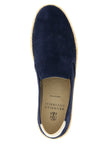Brunello Cucinelli Espadrilles aus blauem Kalbsleder