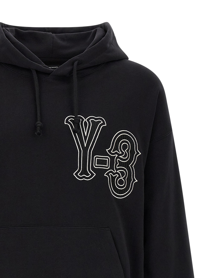 Y-3 Schwarzer Baumwoll-Sweatshirt