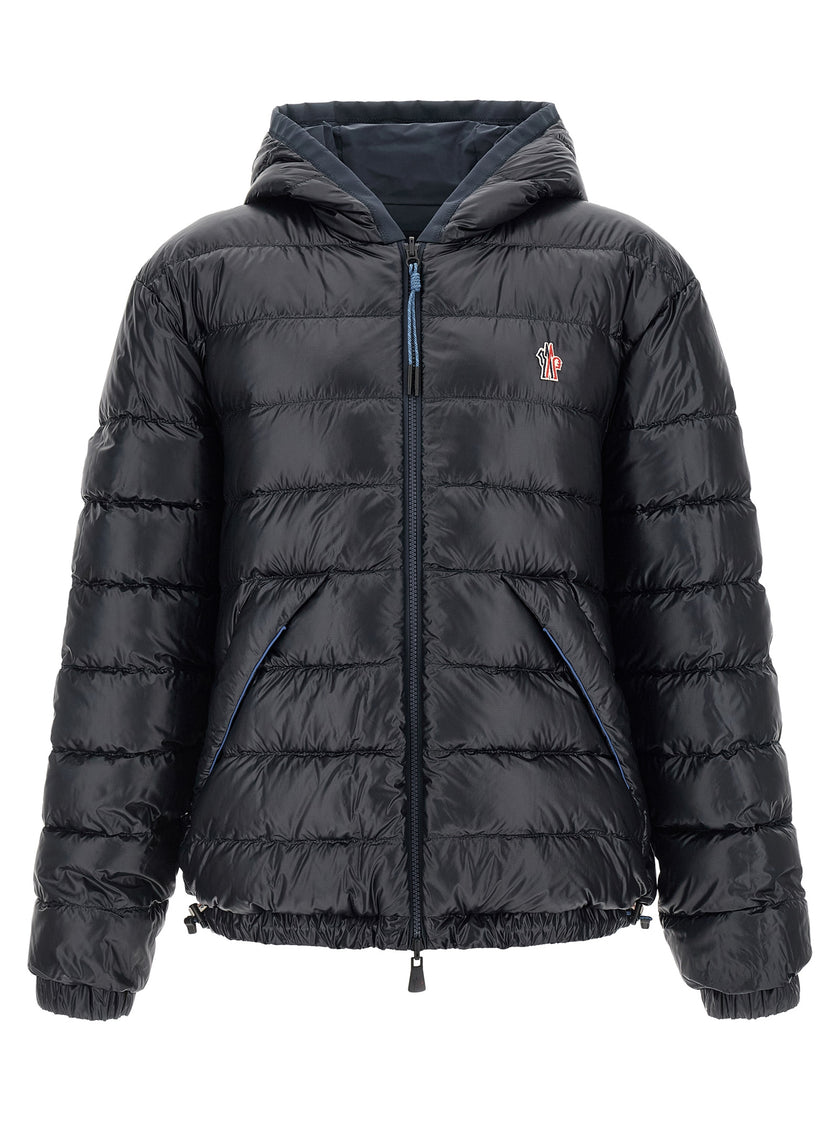 Moncler Grenoble Blaue Shell-Jacke aus Polyamid