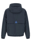 Moncler Grenoble Blaue Shell-Jacke aus Polyamid