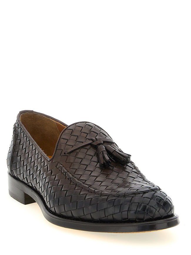 Doucal's brown calfskin loafers