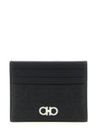 Ferragamo Schwarzer Kalbsleder-Kartenetui