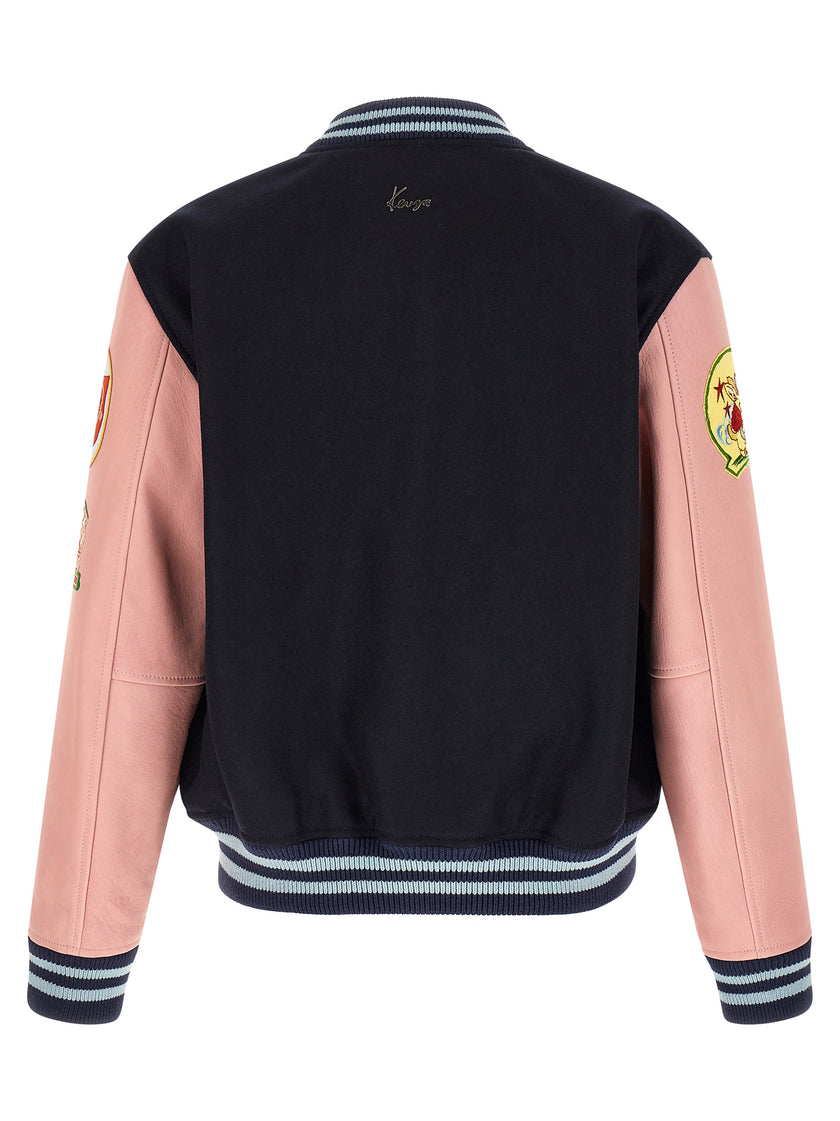 Kenzo Mehrfarbige Woll-Bomberjacke
