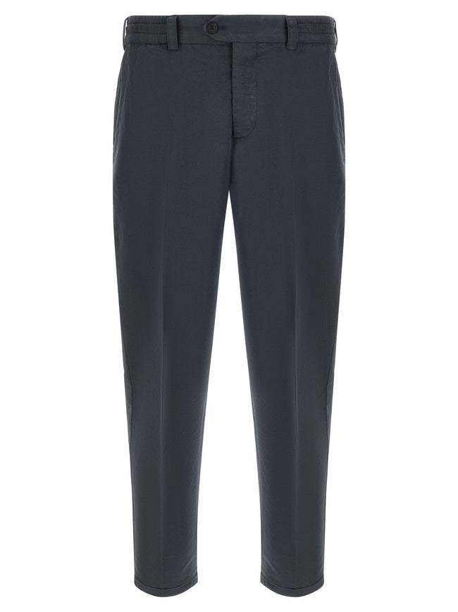 PT Torino Blaue Leinenhose