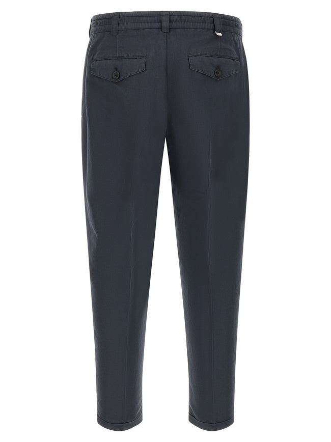 PT Torino Blaue Leinenhose