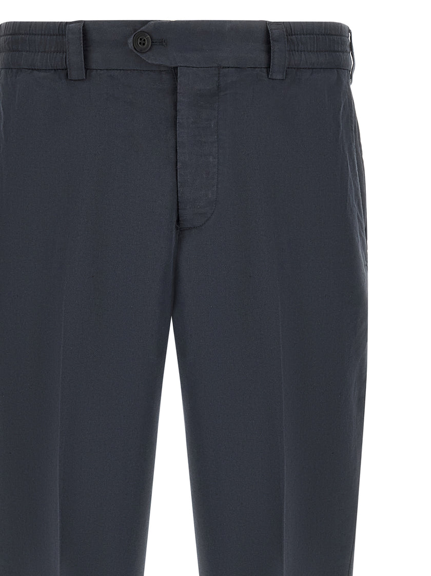 PT Torino Blaue Leinenhose