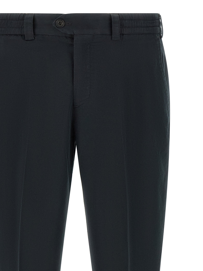 PT Torino Schwarze Leinen-Chino