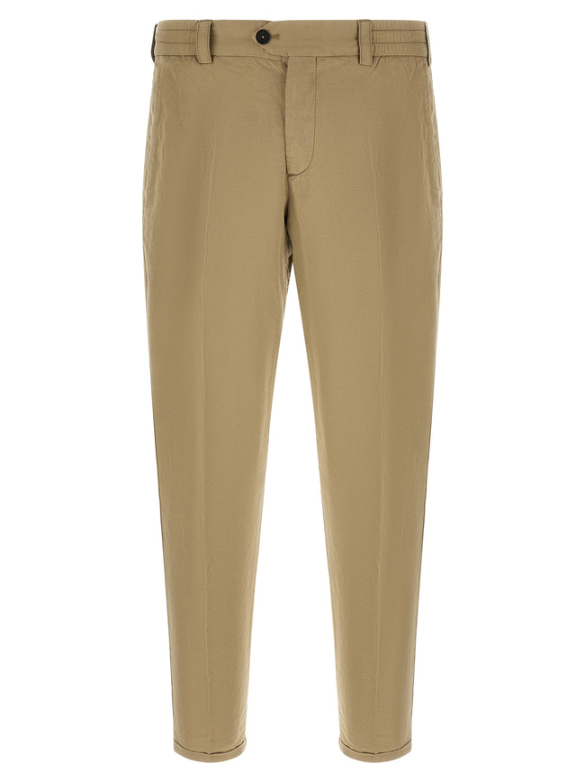 PT Torino Beige Leinen Freizeithose