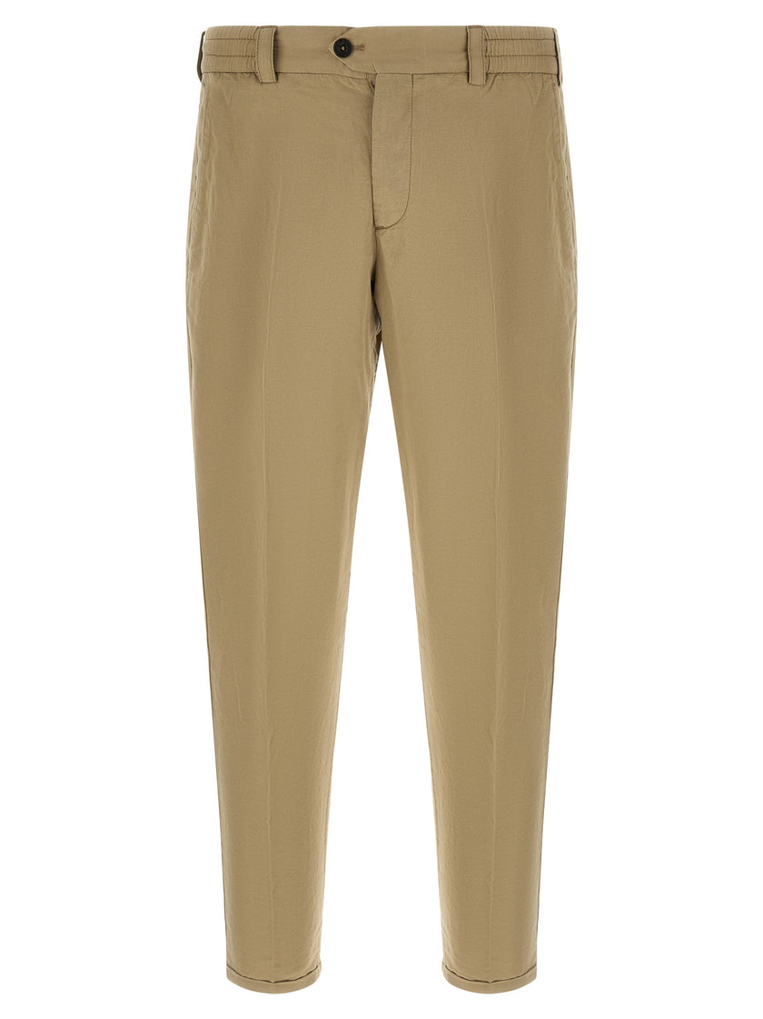 PT Torino Beige Leinen Freizeithose