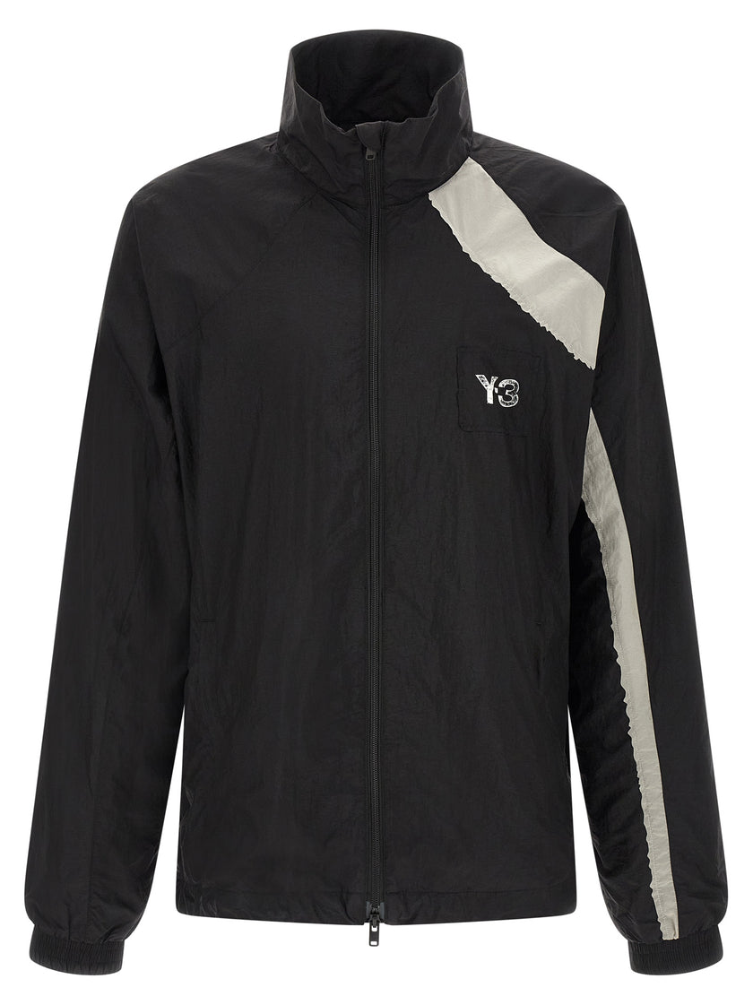 Y-3 Schwarze Polyamid-Shell-Jacke
