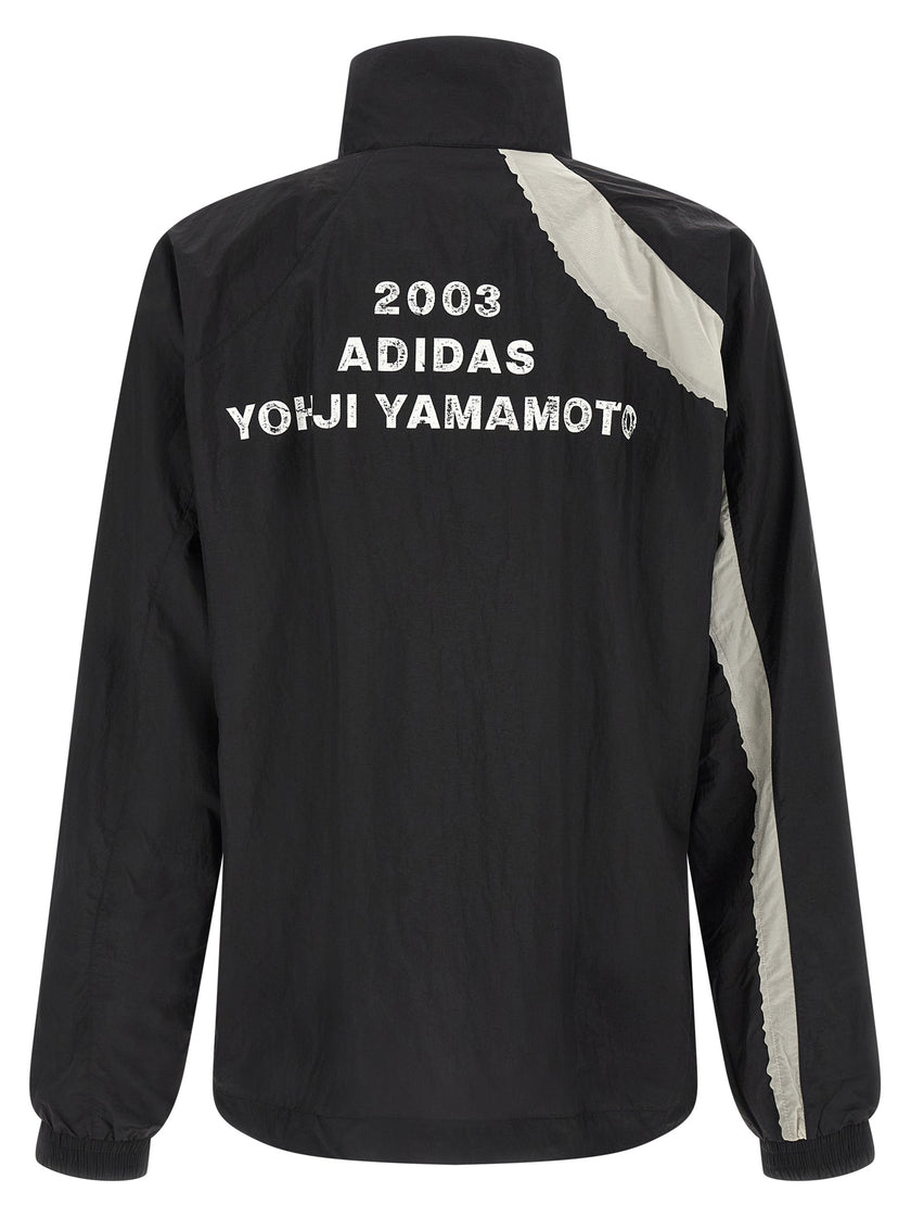 Y-3 Schwarze Polyamid-Shell-Jacke