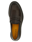 Doucal's Braune Kalbsleder-Slipper