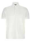 ZEGNA Weißes Poloshirt aus Baumwolle