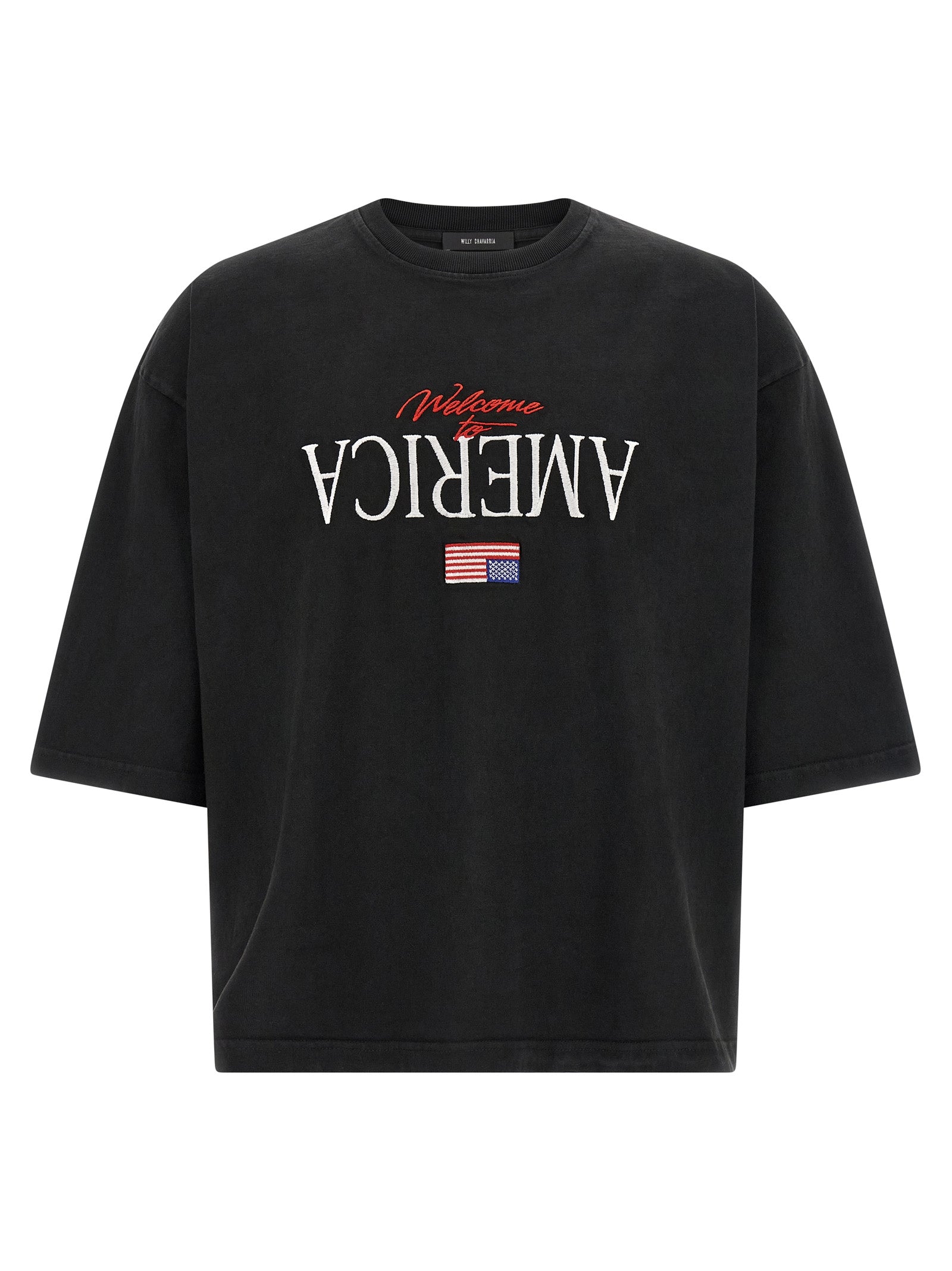 WILLY CHAVARRIA Schwarzes Baumwoll-T-Shirt