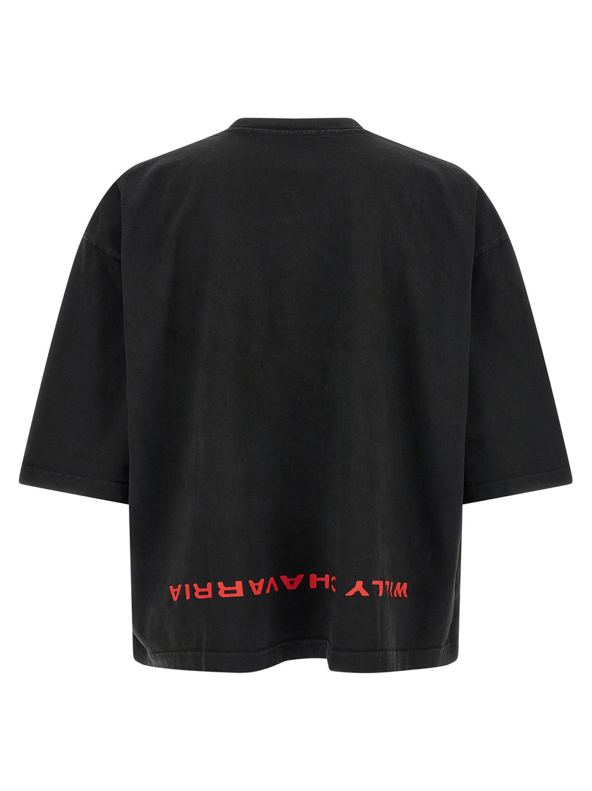 WILLY CHAVARRIA Schwarzes Baumwoll-T-Shirt