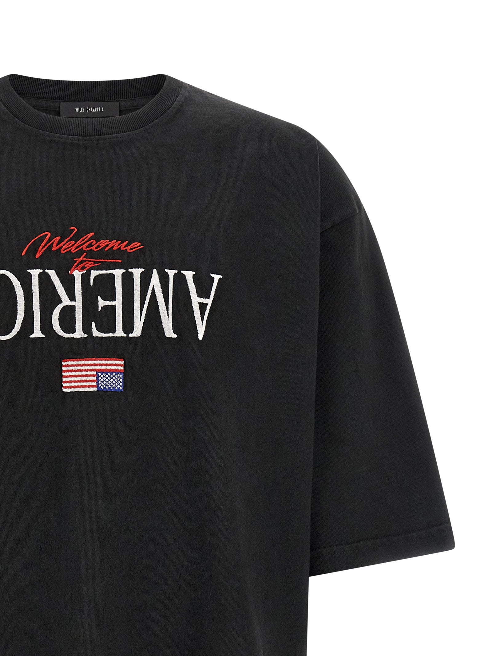 WILLY CHAVARRIA Schwarzes Baumwoll-T-Shirt