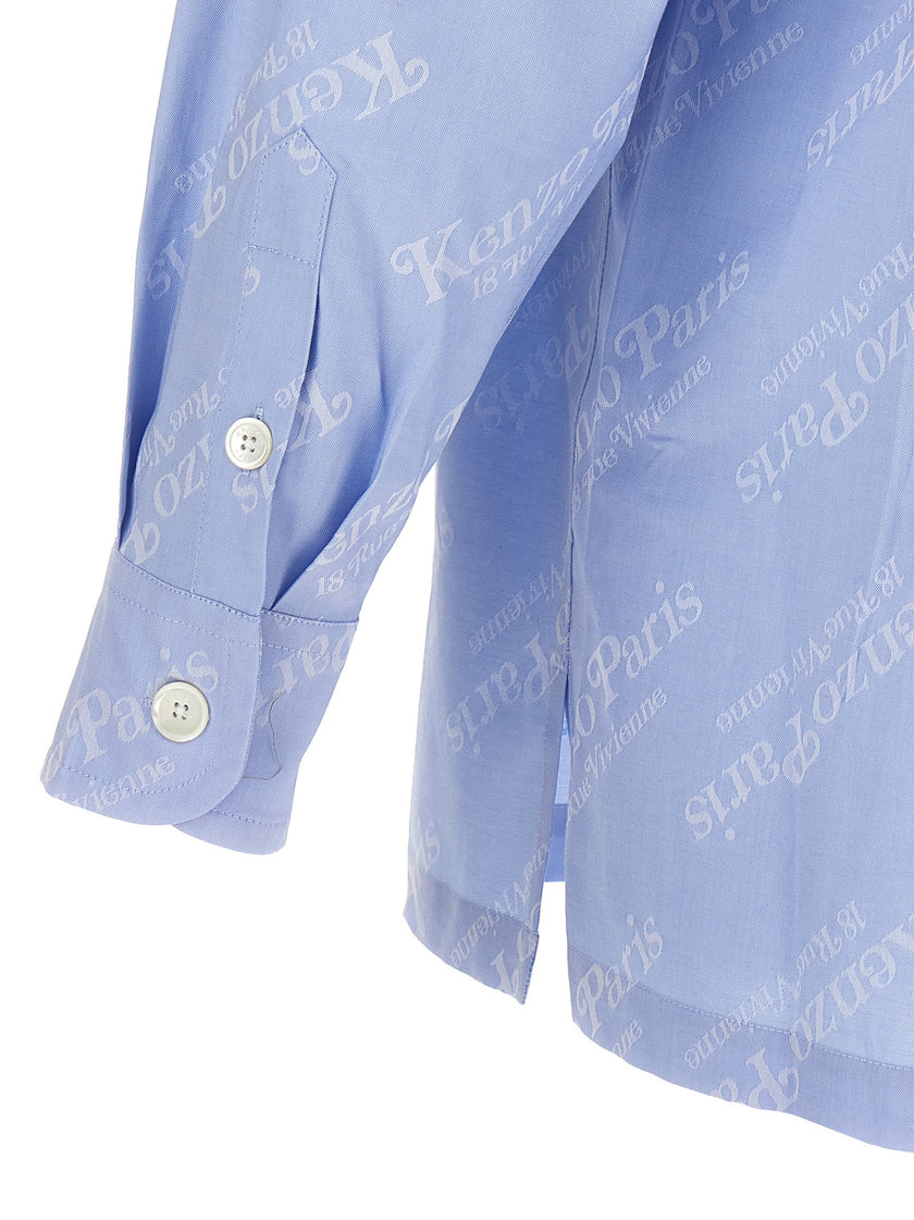 Kenzo Blaue Baumwollbluse