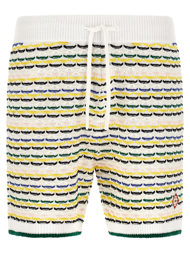 Casablanca Mehrfarbige Baumwoll-Bermudashorts