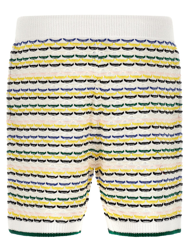 Casablanca Mehrfarbige Baumwoll-Bermudashorts
