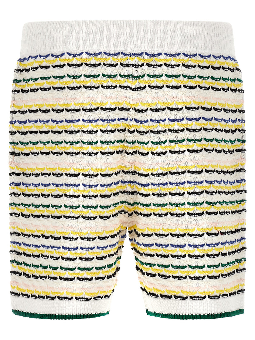 Casablanca Mehrfarbige Baumwoll-Bermudashorts