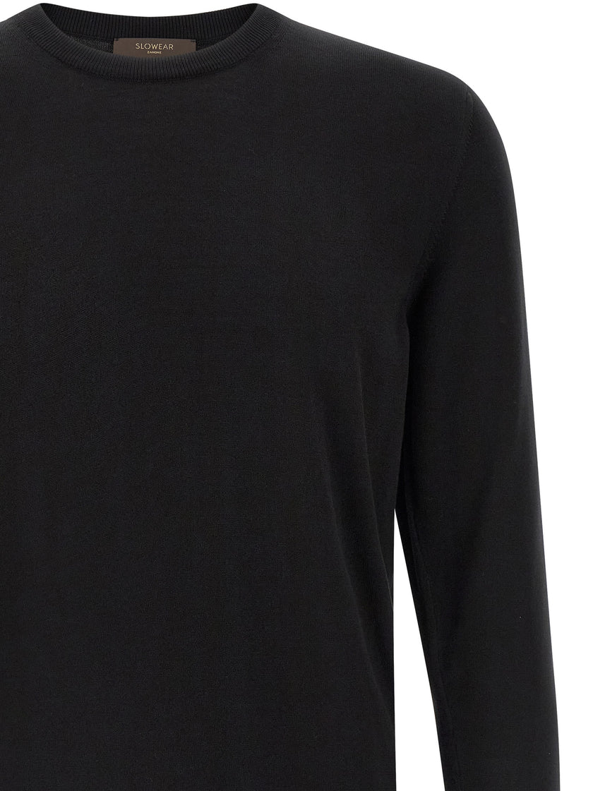ZANONE Schwarzer Baumwollcardigan