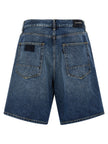 Department 5 Blaue Baumwoll-Bermudashorts